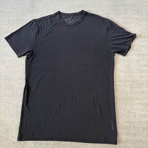 PATH Projects Shirt Mens L Black Short Sleeve Running Tee Stretch Lightweight
